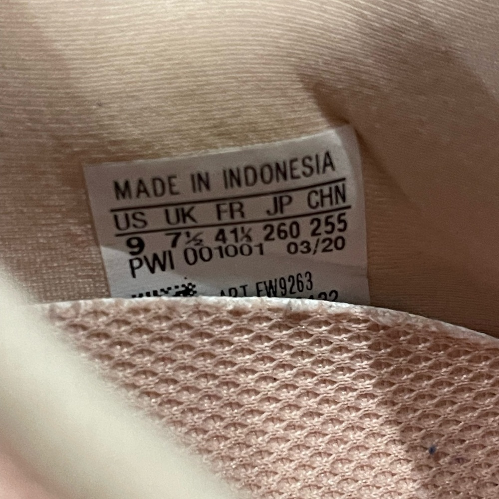 Adidas Light Pink Mesh Sneakers